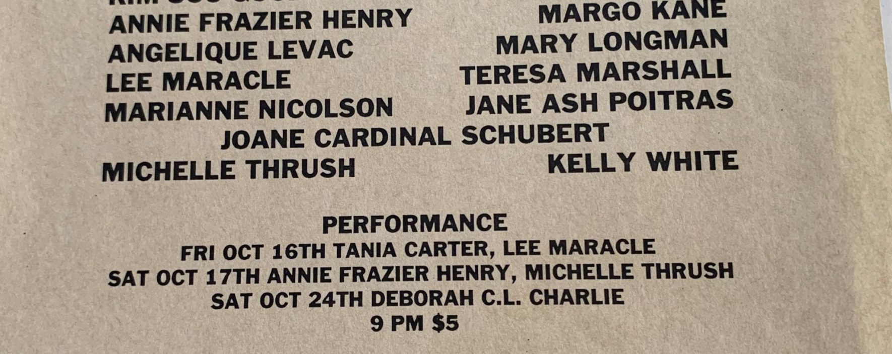 A press release from Pitt Gallery promoting the exhibition "First Ladies" curated by Dana Claxton and Mike MacDonald. (Item sourced from the Pitt Gallery Networking File)
