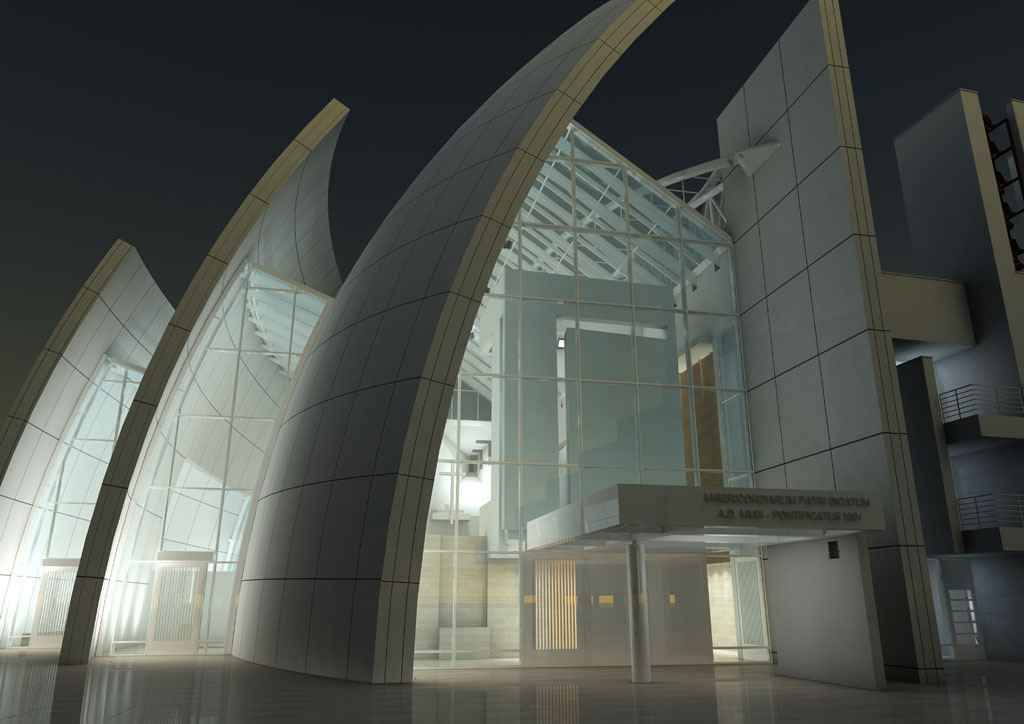 Jubilee church Rome Richard Meier architect – ArchiViz