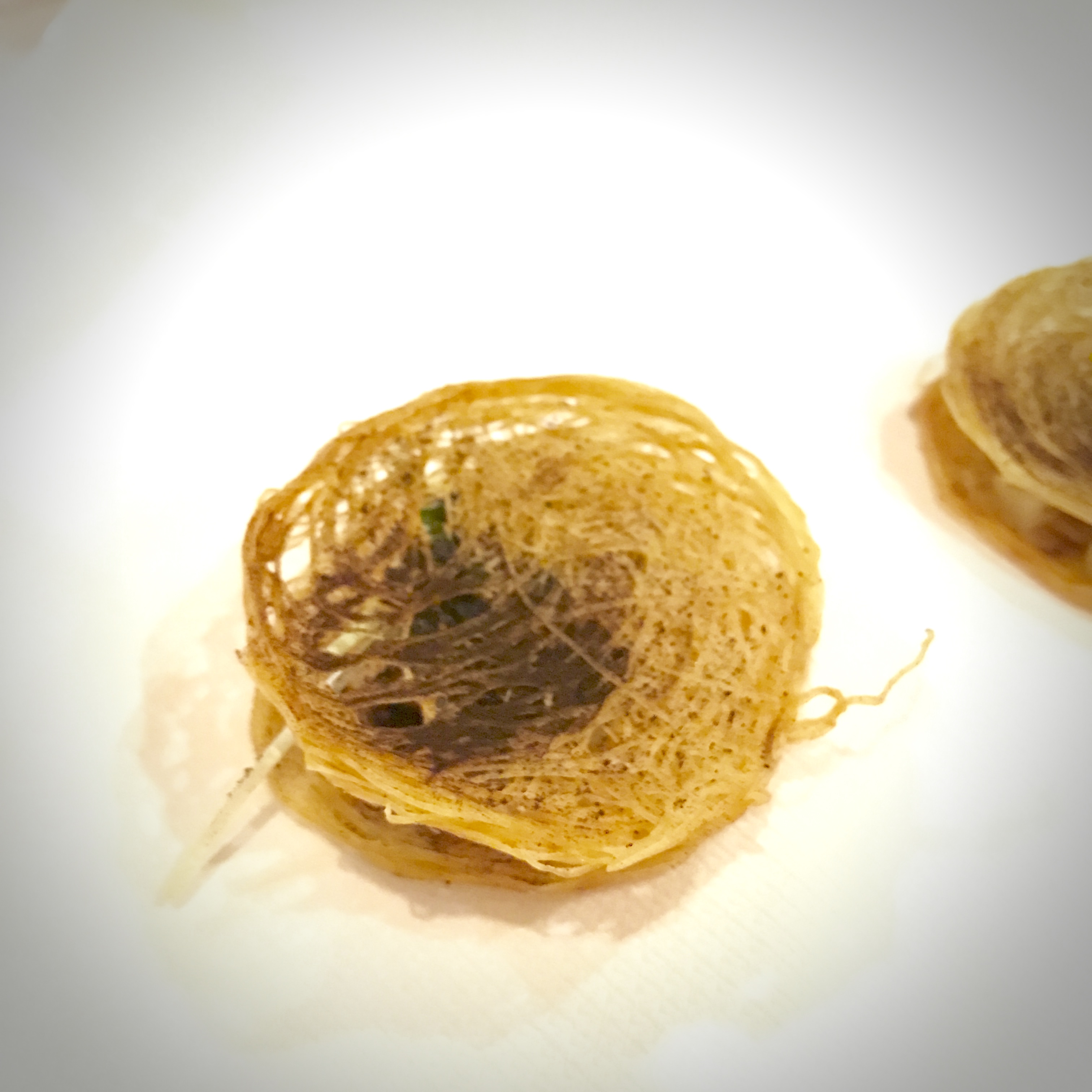 cured beef – crispy potato – pickled cucumber