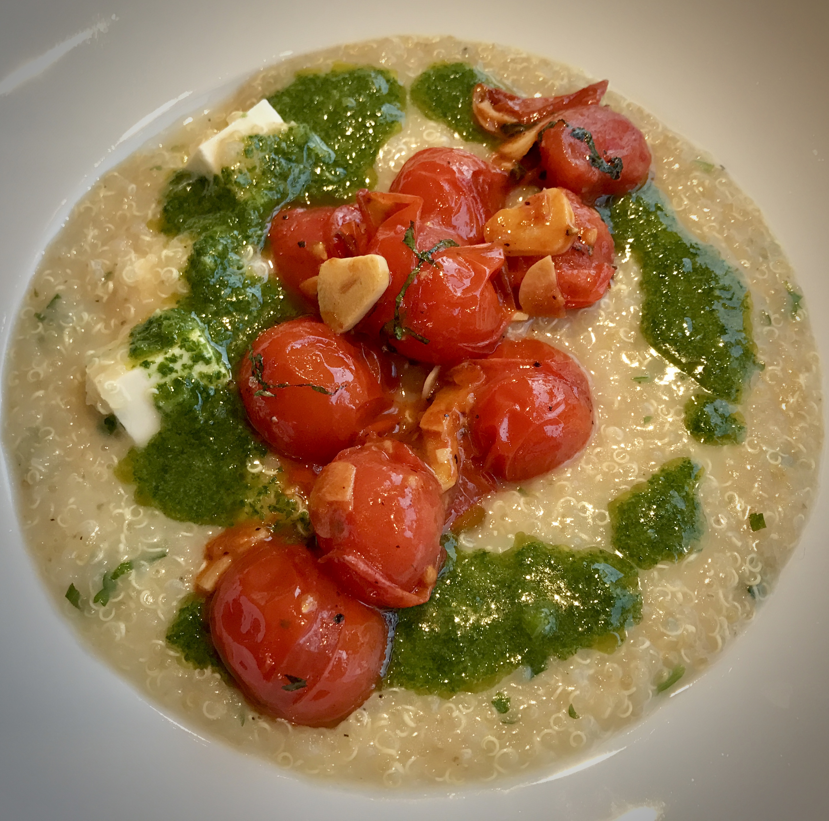 1997 ging er nach london und absolvierte die kochschule le . Quinoa Porridge With Grilled Tomatoes And Herb Oil By Yotam Ottolenghi Arcisfoodblog