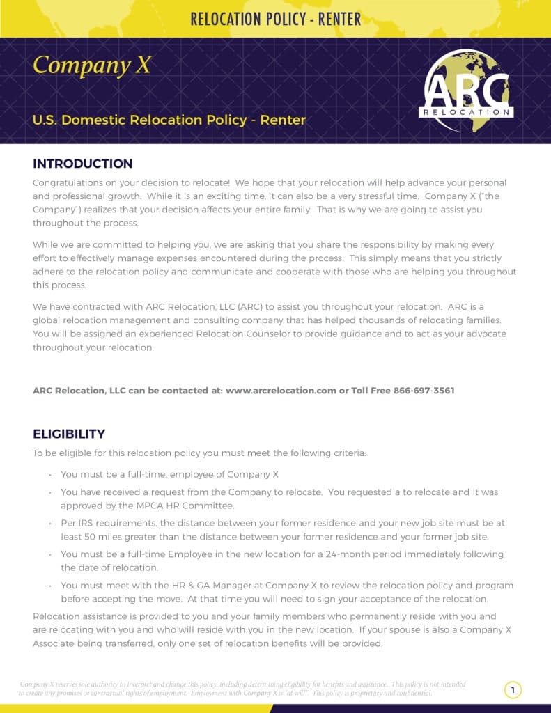 Relocation Policy Samples 2023 Examples Dfy Service - HD Nature Designs for Desktop