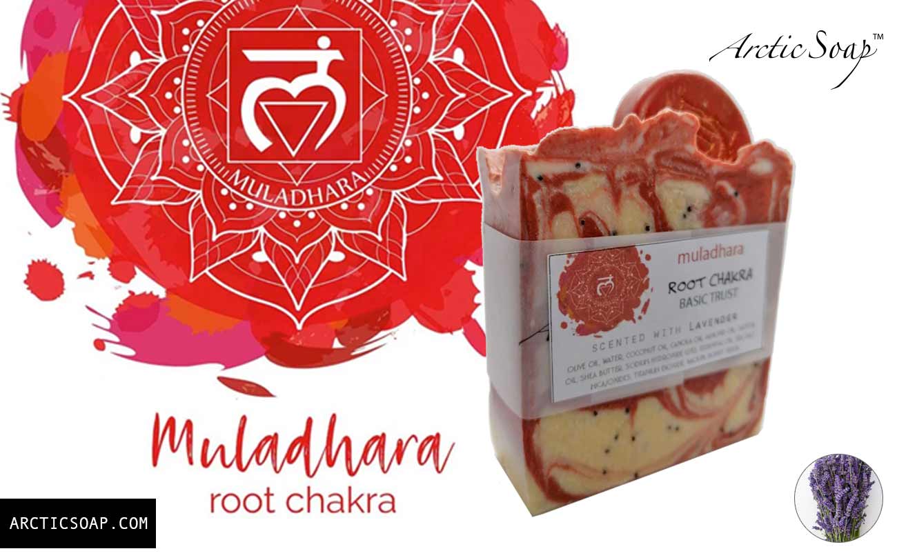 root chakra soap by arctic soap