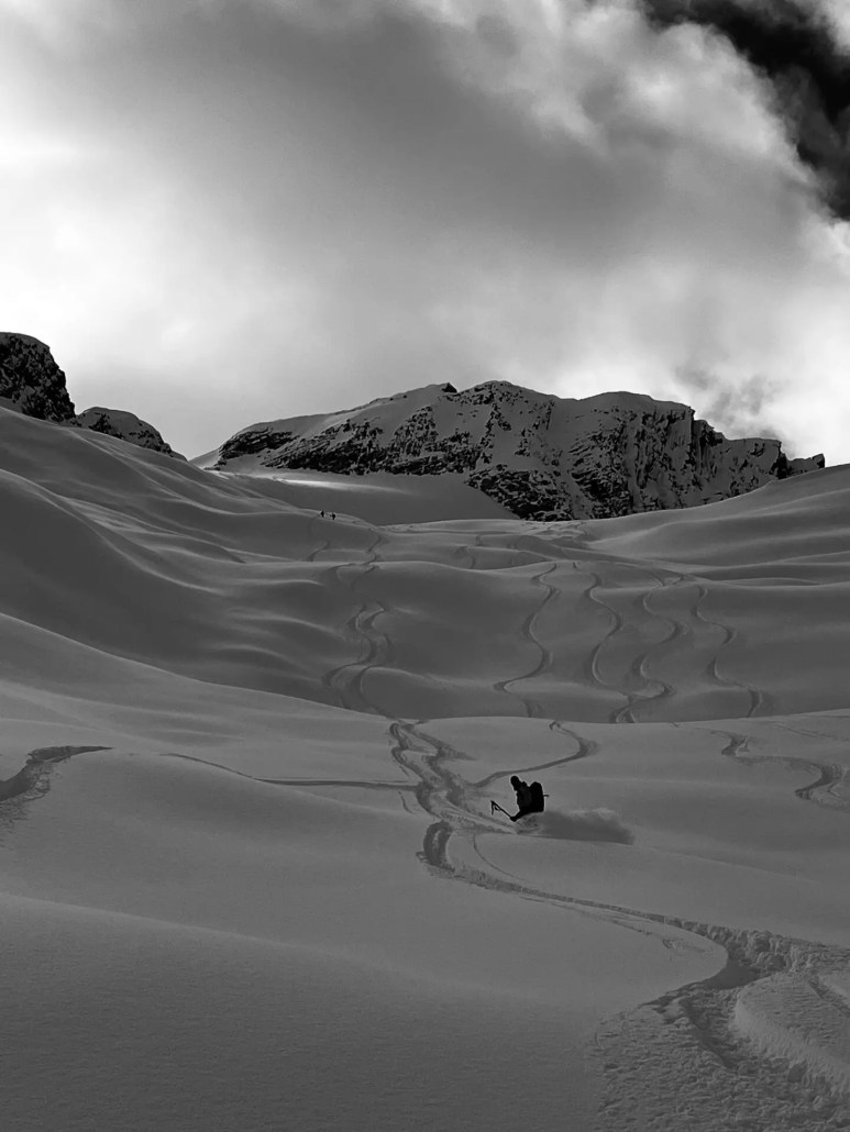 splitboarding, the dome glacier
