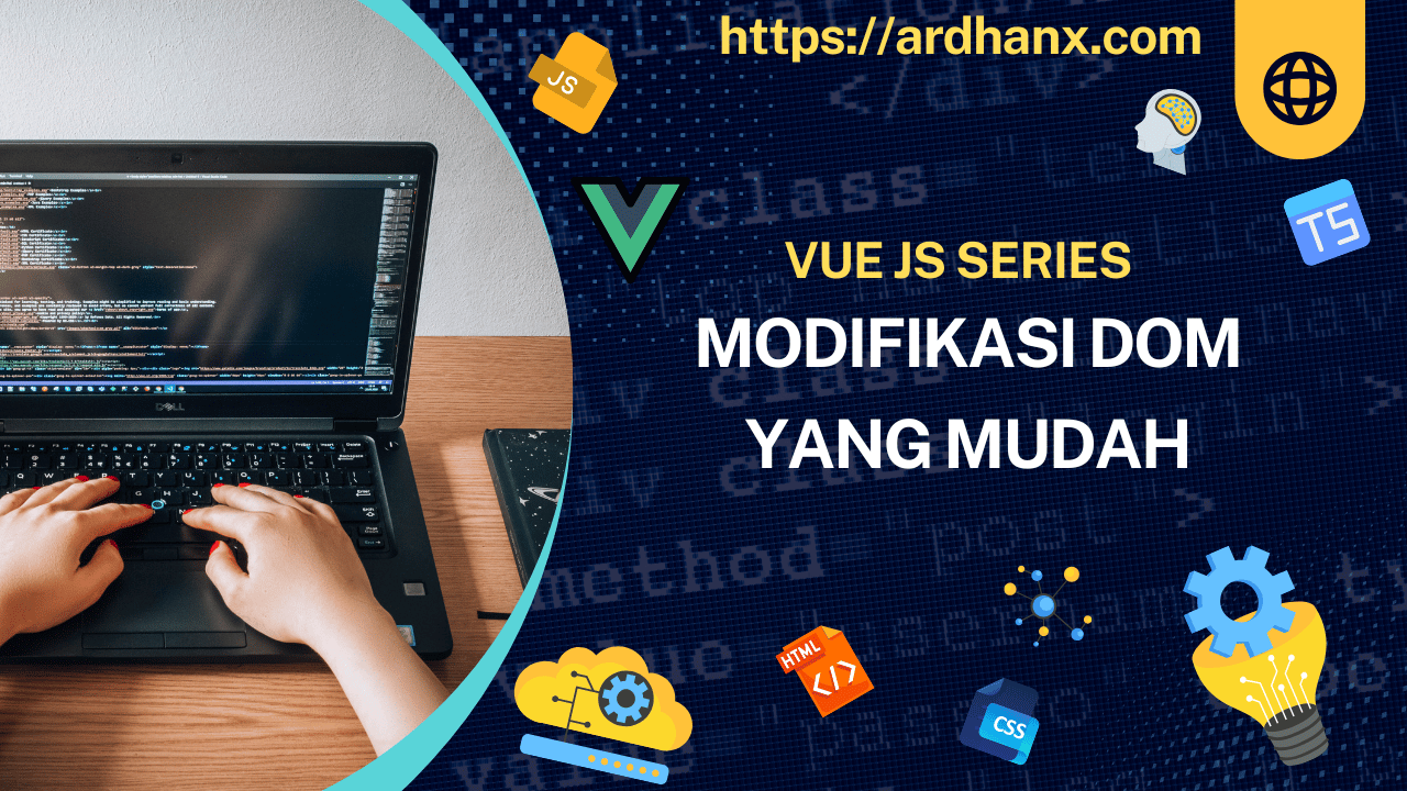 banner mengakses element di vue
