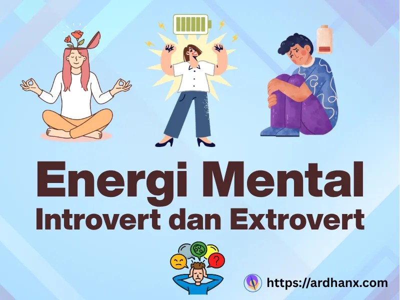 banner energi mental introvert dan extrovert