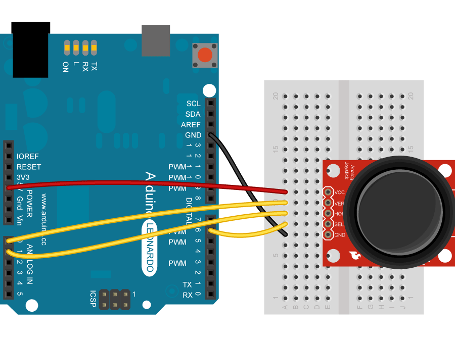 Building a prototype with joystick | Sebastian's blog