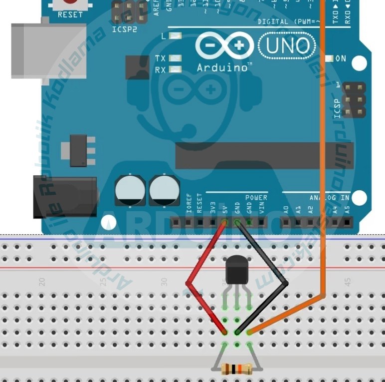Arduino İle US1881 Hall Effect Sensörü Bağlantı Şeması