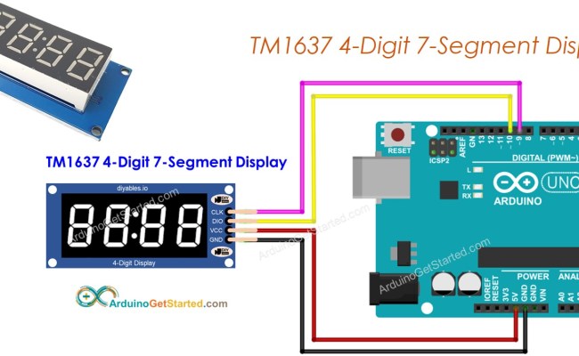 Arduino TM1637 4-Digit 7-Segment Display Arduino Tutorial, 45% OFF