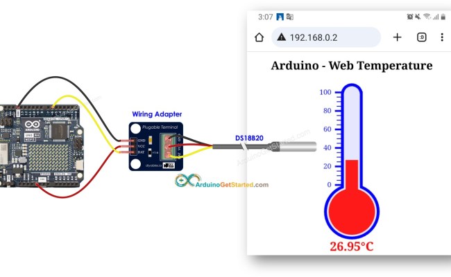 Arduino Ds18b20 Temperature Sensor Tutorial Arduino