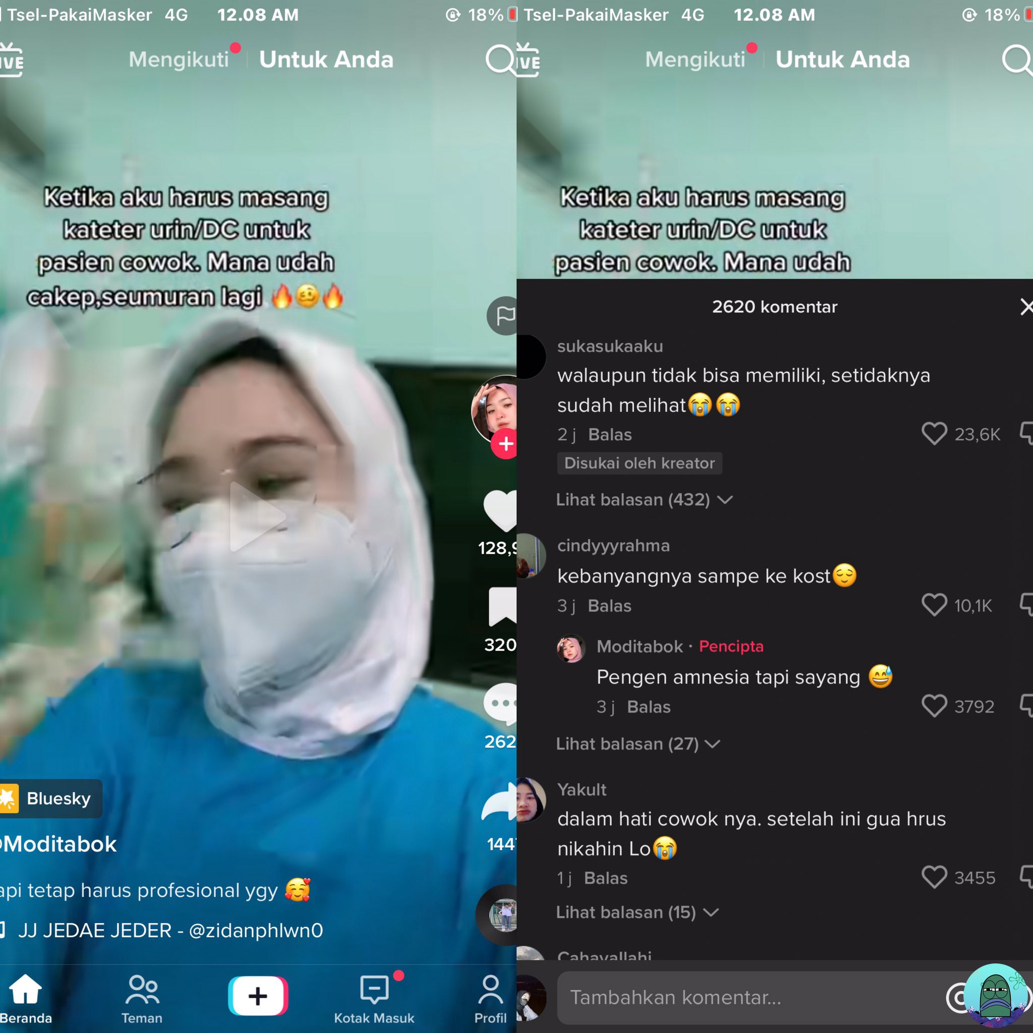 Viral Video Tiktok Mahasiswi Keperawatan yang Dianggap Netizen Melakukan Pelecehan Seksual