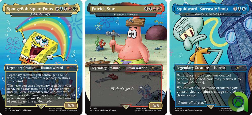 Spongebob arrives in magic: the gathering