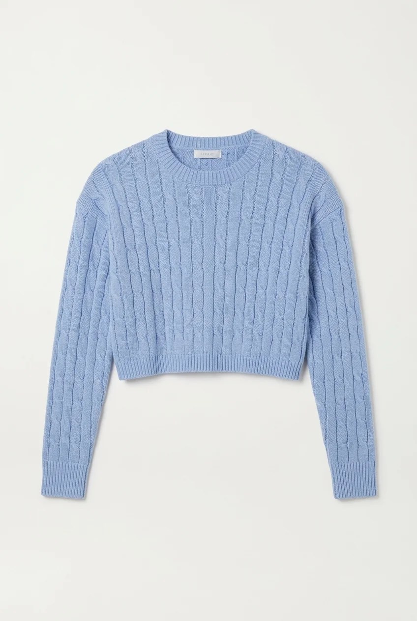 PULL EN LAINE FEMME CLASSIC - Bleu claire, standard