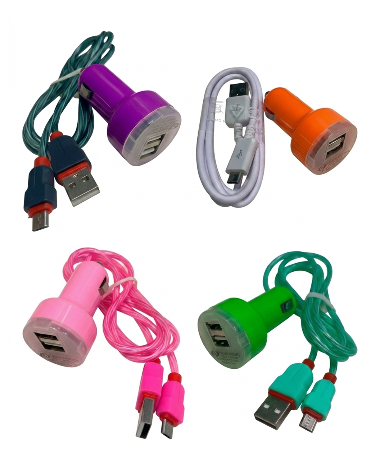 Kit de Cargador para Automóvil con Cable Micro USB