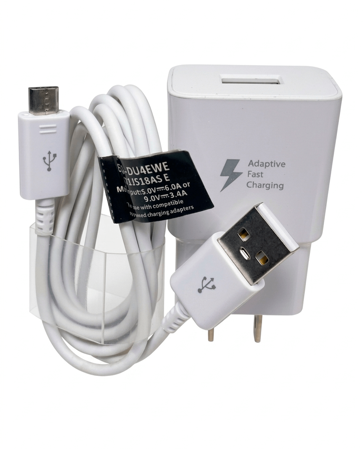 Cargador de Pared y Cable Micro USB (V8) | Carga Rápida