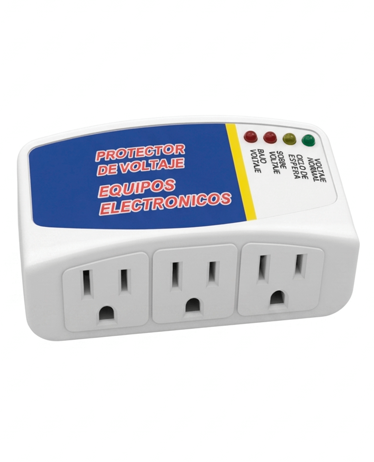 Protector de Voltaje para Equipos Electrónicos | 3 Tomas