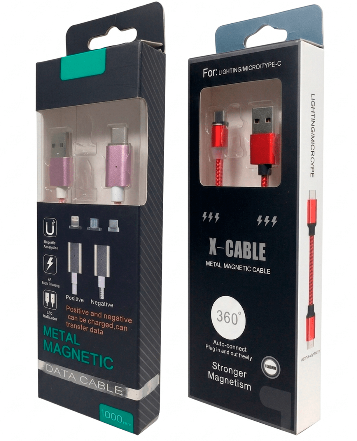 Cable de Carga Magnético Metálico "X-Cable" | Tipo C