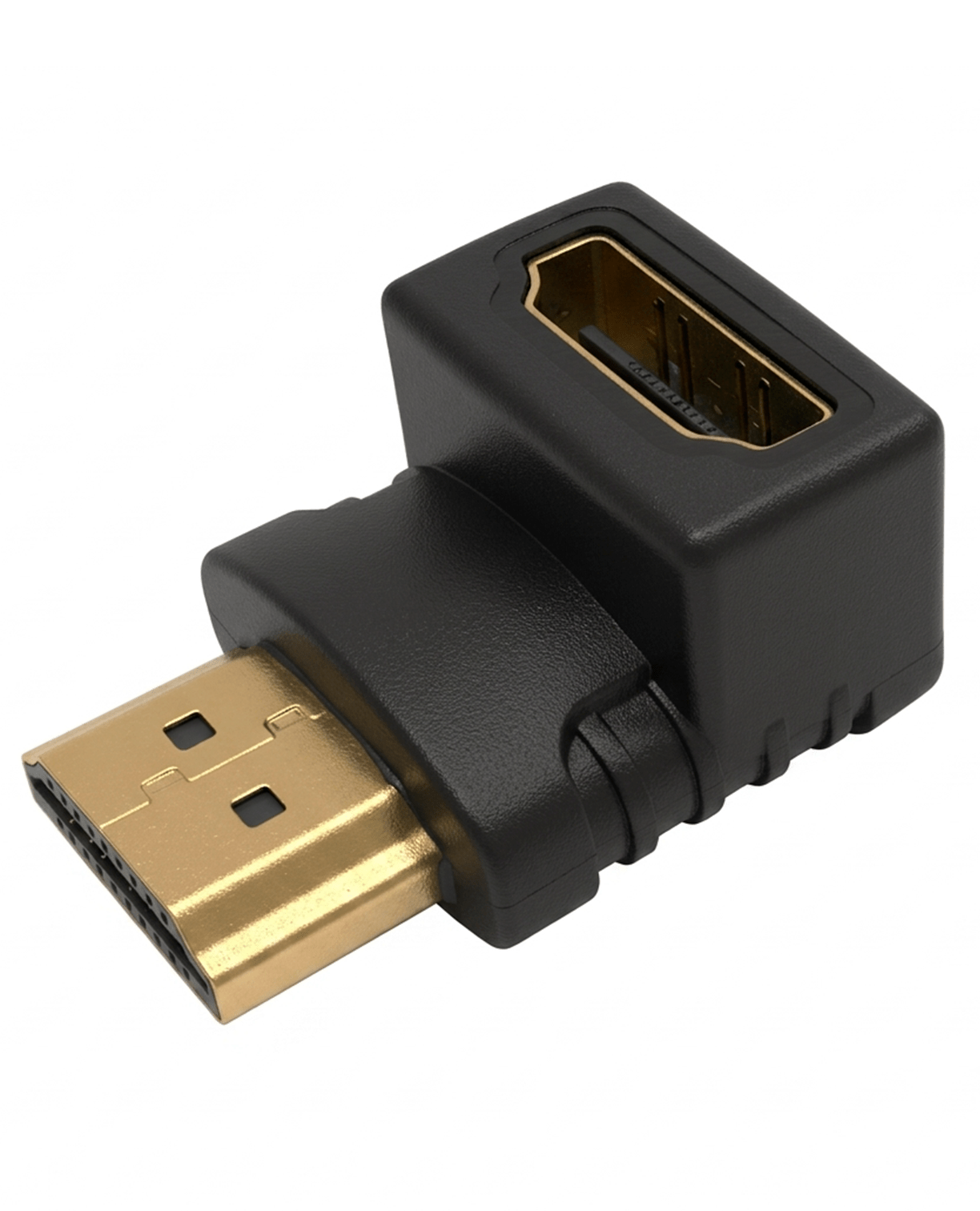 Adaptador HDMI Macho a Hembra con ángulo de 90 grados