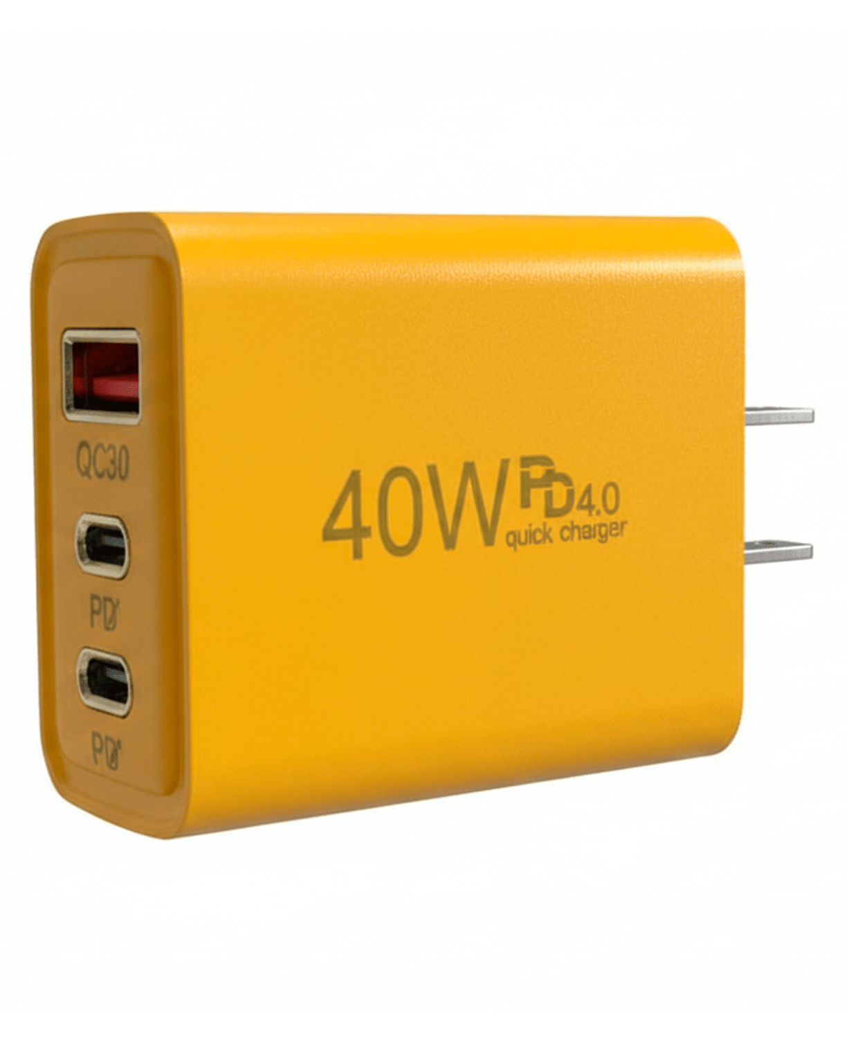 Base de Carga Rápida | 2 Puertos Tipo C + 1 USB | 40 Watts