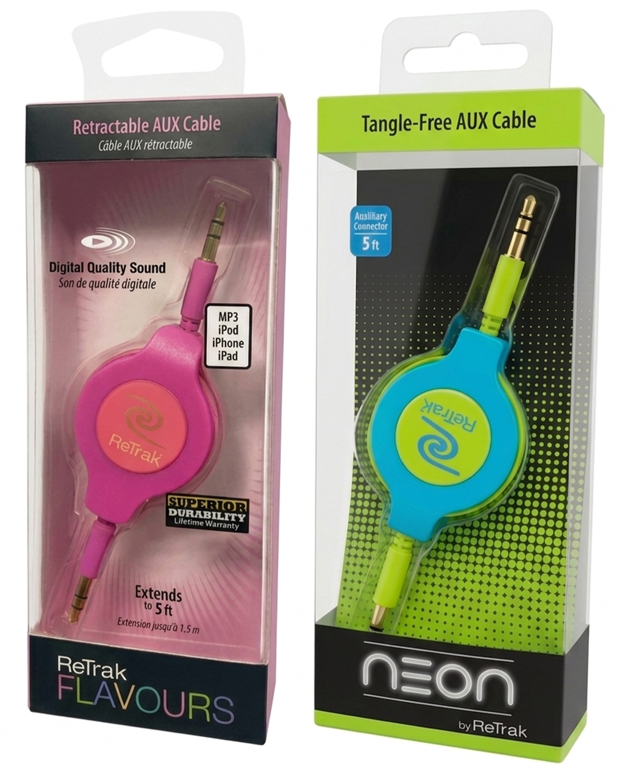 Cable Auxiliar Retractil | 5 Pies - 1.5 Metros