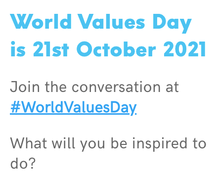 #WorldValuesDay 2021