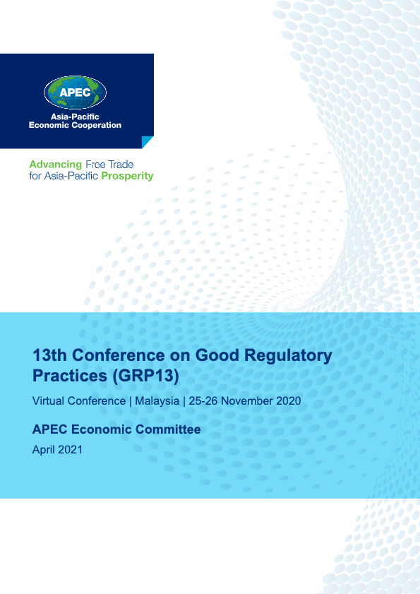 13th Conference on Good Regulatory Practices (GRP13)