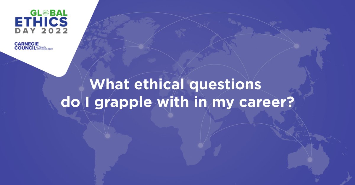 2022 #GlobalEthicsDay Question