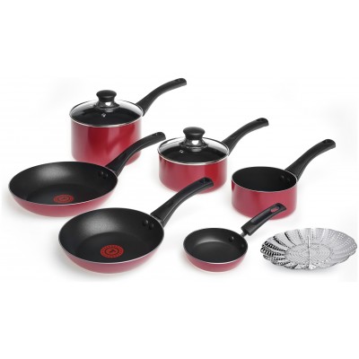 Argos Product Support For Tefal 7 Piece Bistro Pan Set Red