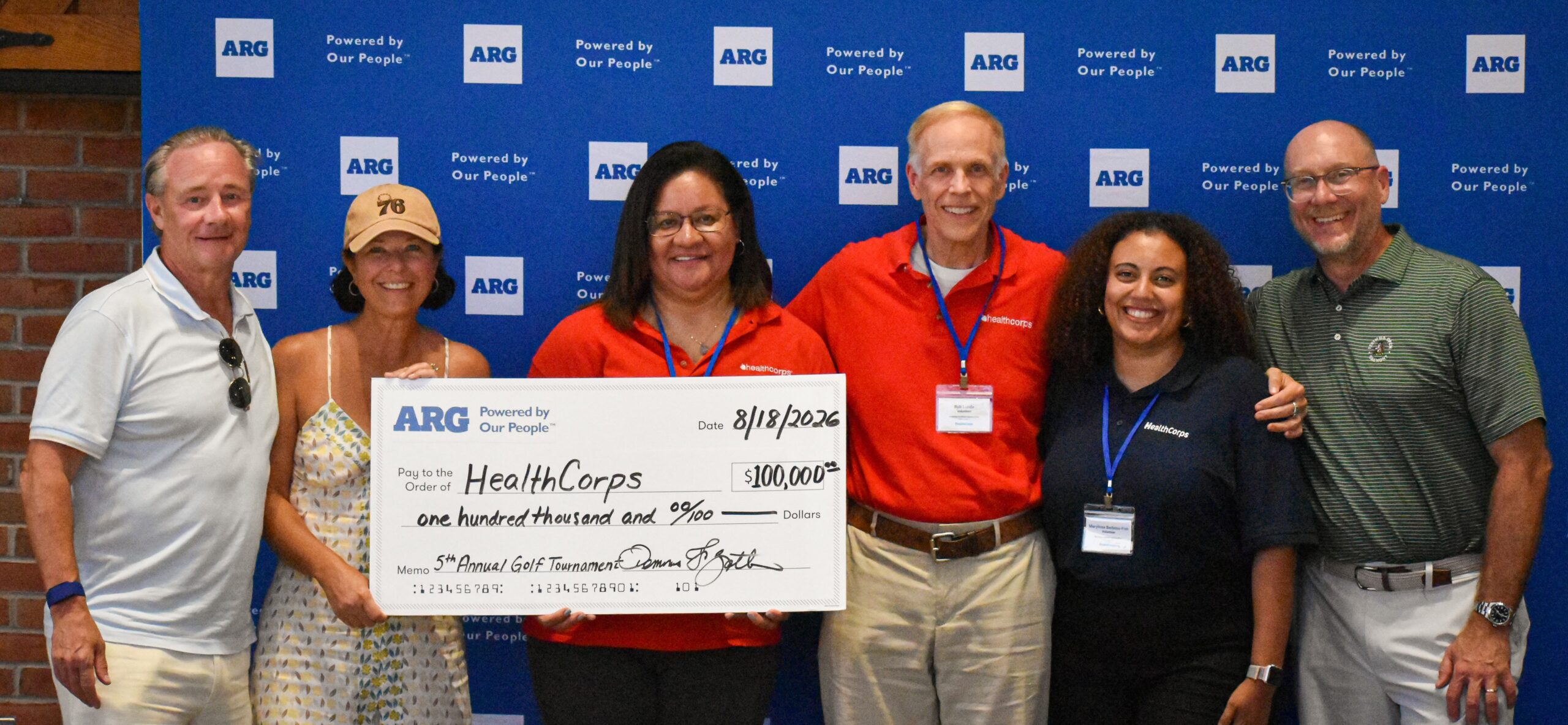 ARG’s 5th Annual Golf Outing Raises $100,000 for HealthCorps