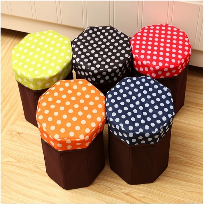 Multipurpose Folding Storage Stool