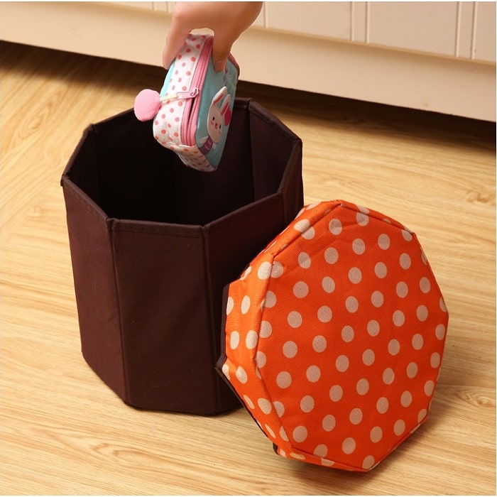 Multipurpose Folding Storage Stool