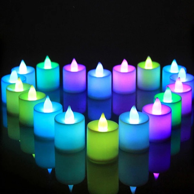 Smokeless LED Tea Light Candles - Pack of 24