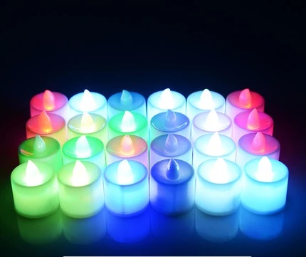 Smokeless LED Tea Light Candles - Pack of 24