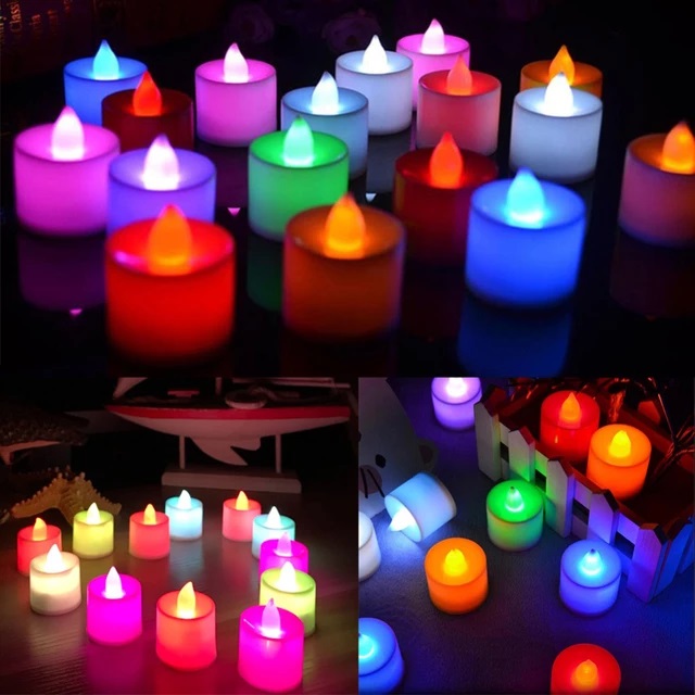Smokeless LED Tea Light Candles - Pack of 24
