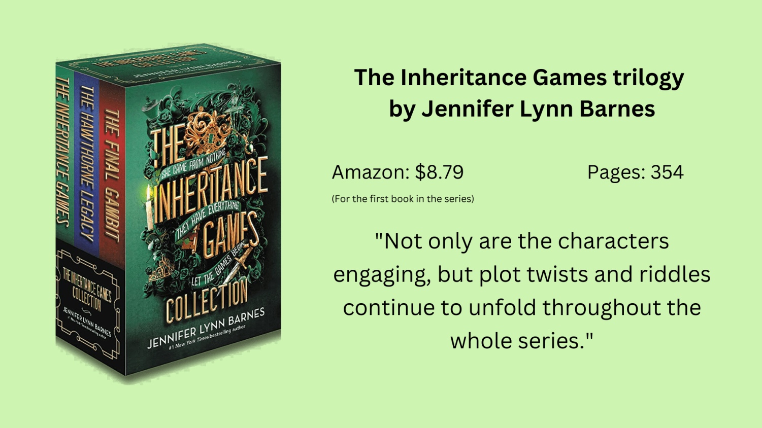 Inheritance Games Pocket Jeunesse At Peter Kimmons Blog Inheritance Games Review 