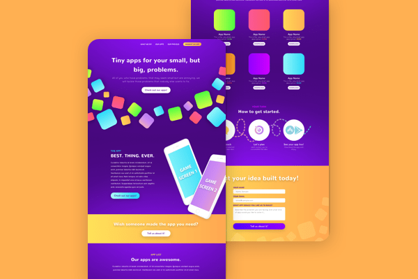 tinyUtility Website Design
