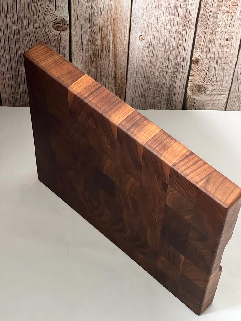 Black walnut end grain chopping board