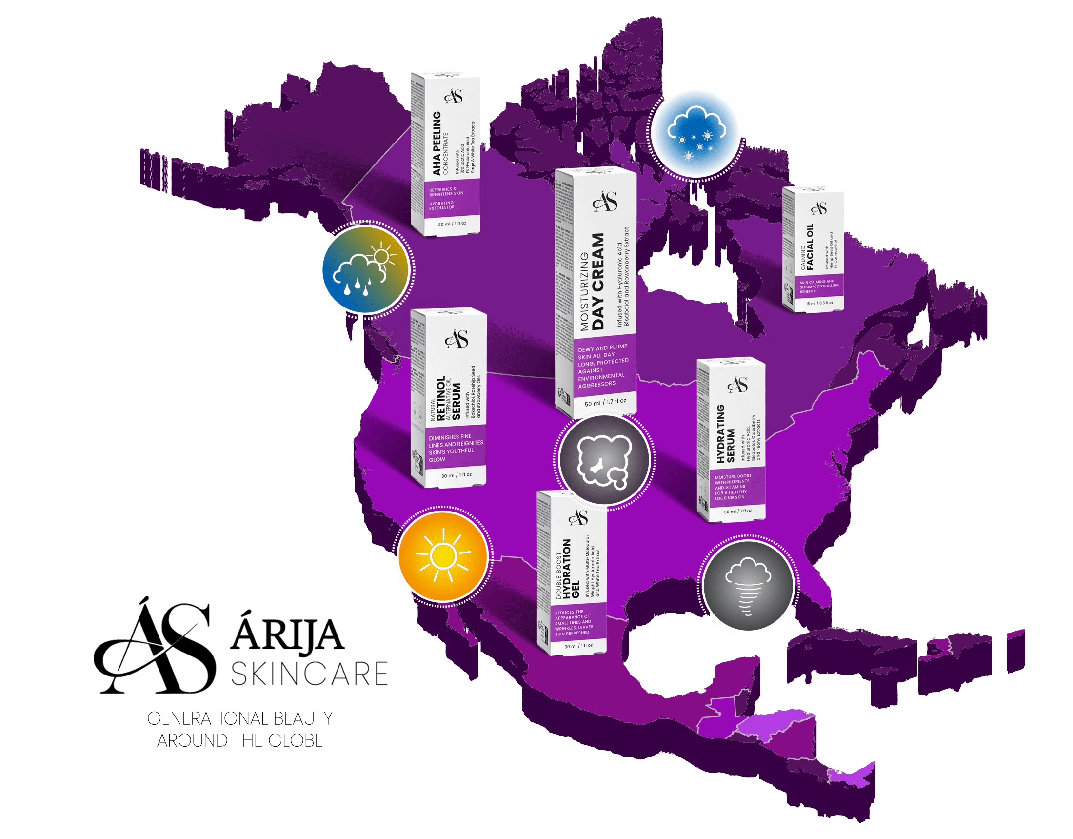 Americas Product Line Árija Skincare