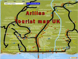 Things To Do Arillas Corfu Tourist Map 