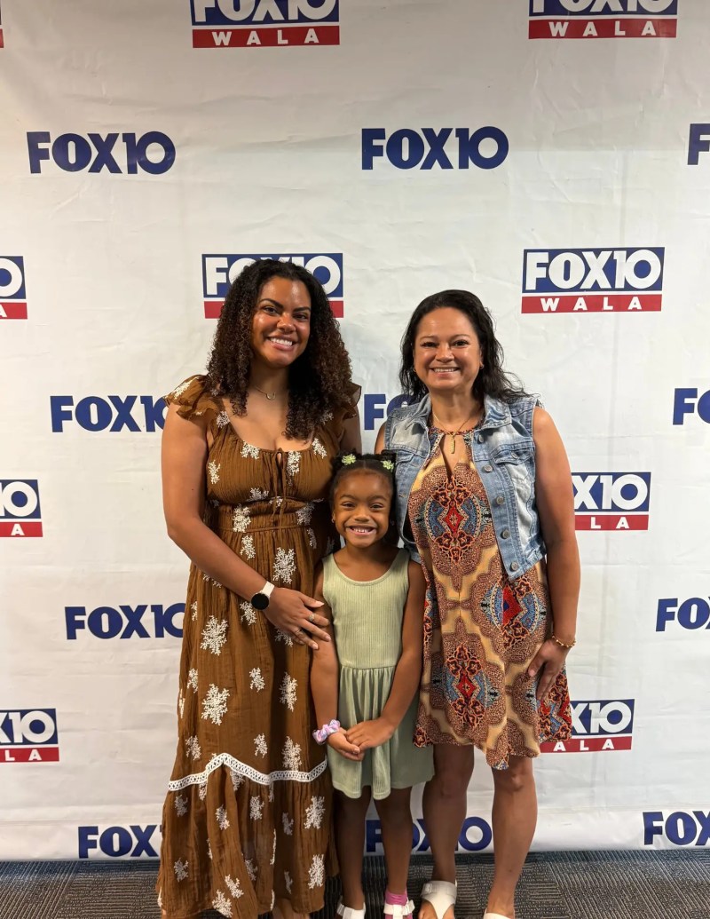 Bree Sprual featured on FOX10 News discussing Ariyah's Dreamland