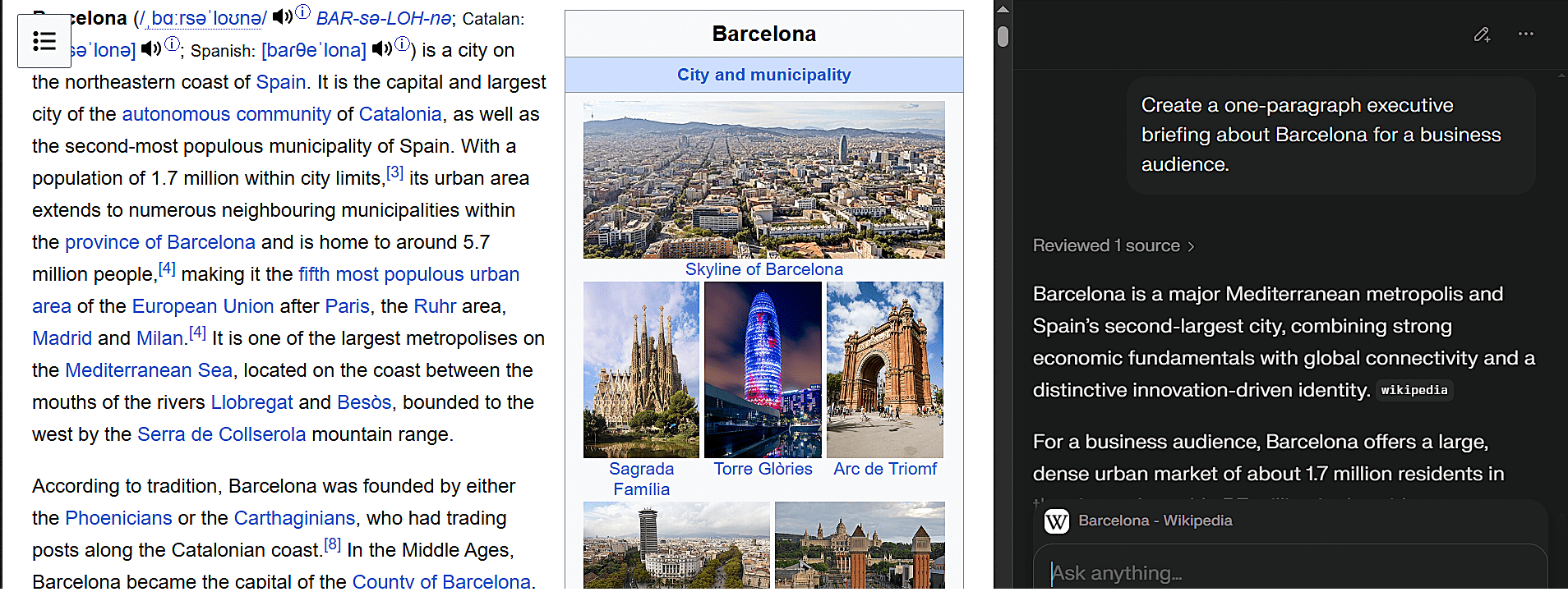 Comet Browser executive summary