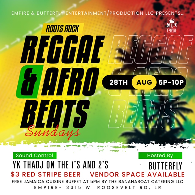 Roots, Rock, Reggae and Afrobeat at Empire Sunday night - Arkansas