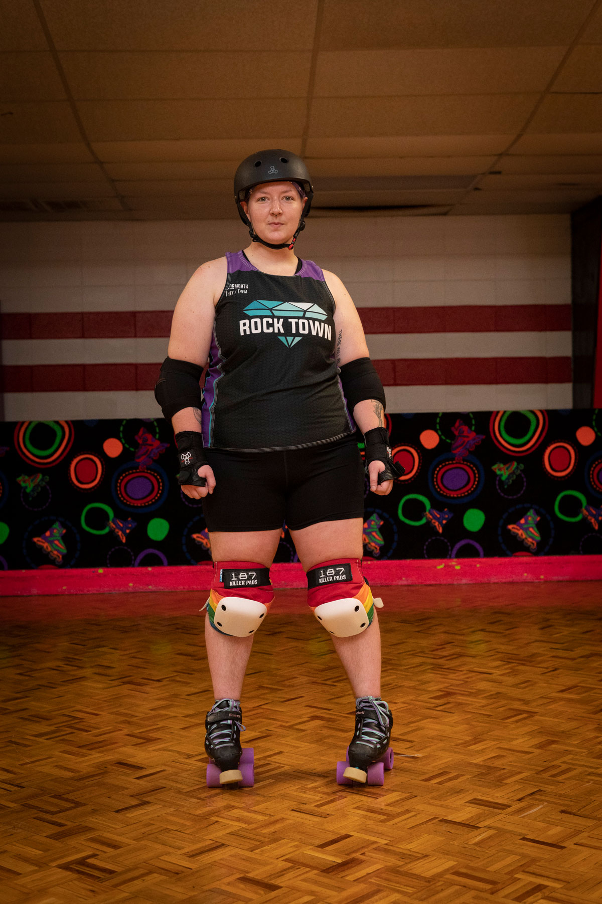 Rock Town Roller Derby's game-time alter egos, and the real