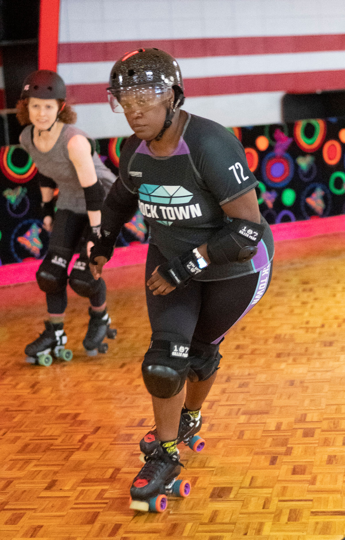 Rock Town Roller Derby's game-time alter egos, and the real