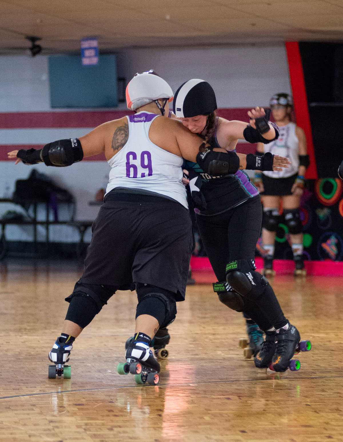 Rock Town Roller Derby's game-time alter egos, and the real