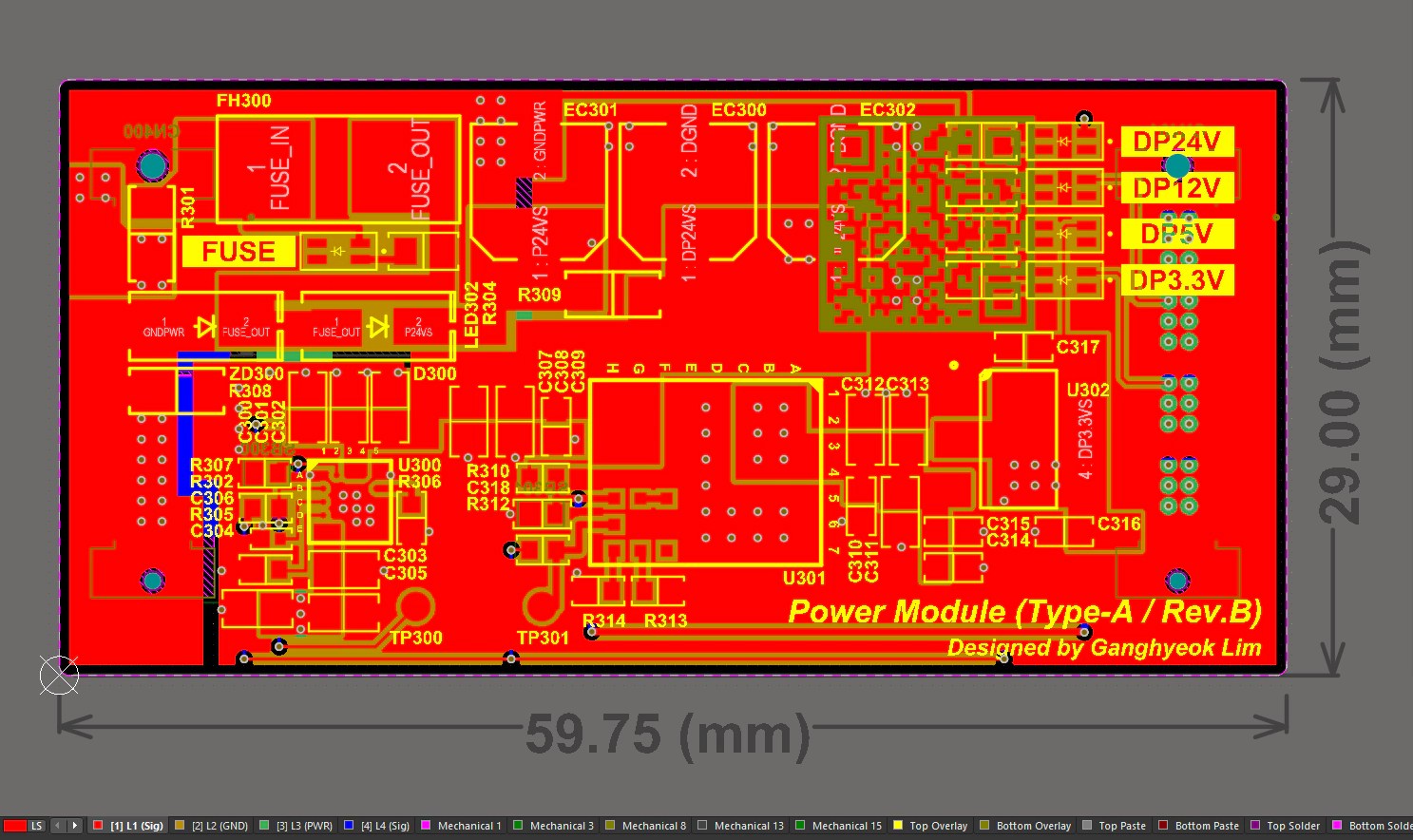 Power Module Type-A (Rev.B) PCB Artwork (1)