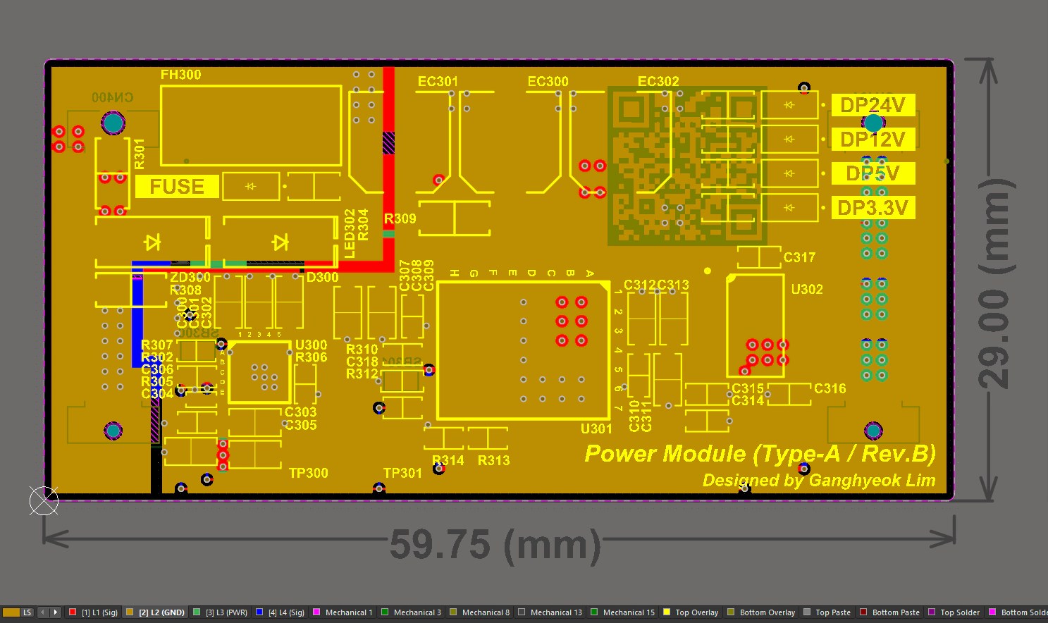 Power Module Type-A (Rev.B) PCB Artwork (2)