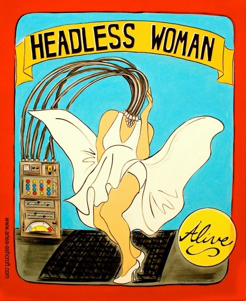 Headless Marilyn - 7' x 5' - acrylic on canvas - Sold