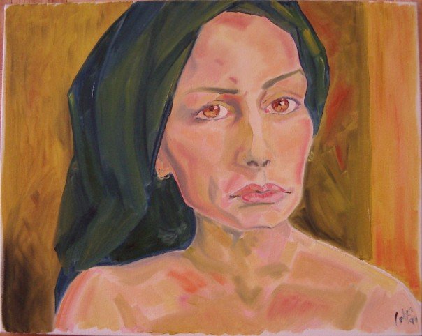 I just found out my boyfriend cheated on me and i hope he dies - 16"x20"- oil on canvas- NFS