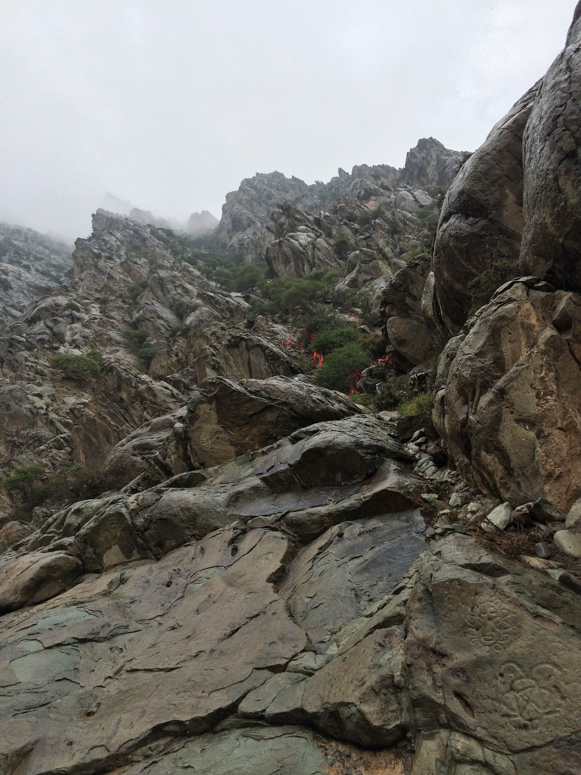 Famouse rock carvings in Helan Mountains