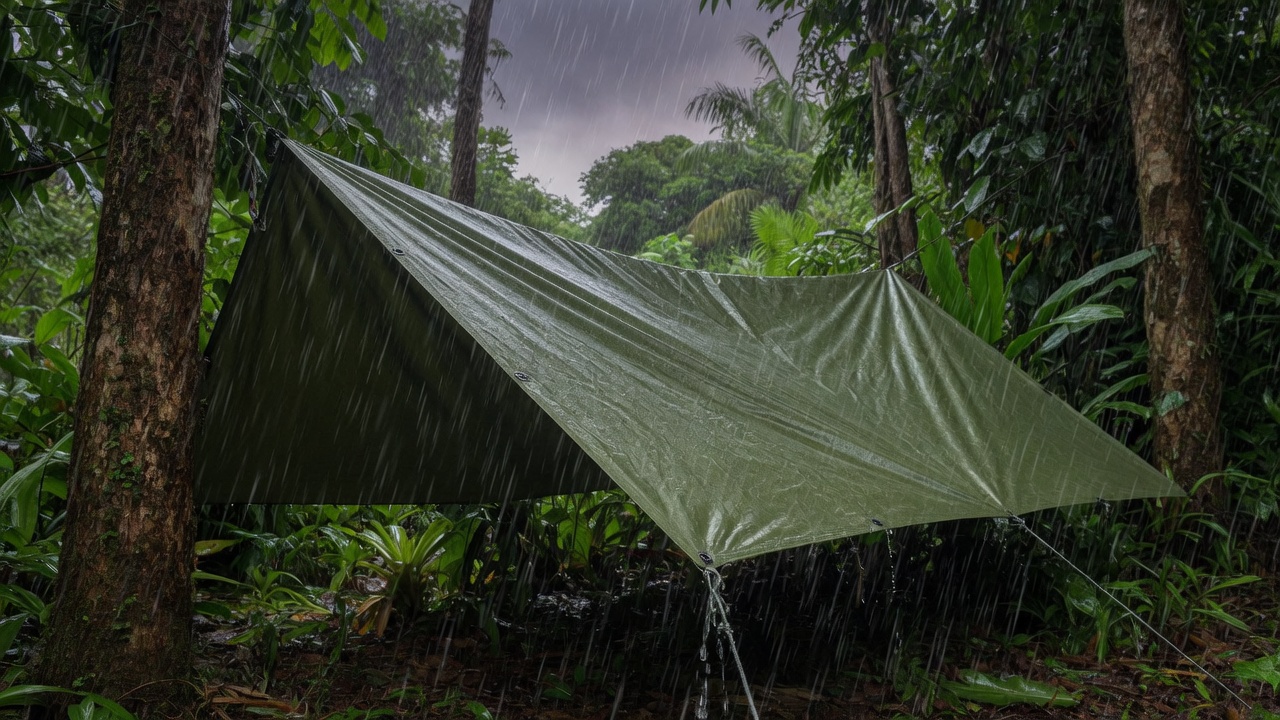 Rede na chuva: tarp que segura e rede que não molha